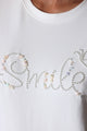 טי-שרט פנינים ואבנים SMILE