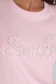 טי-שרט פנינים ואבנים SMILE